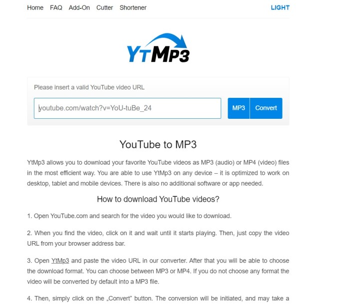 YouTube To Mp3 Converter